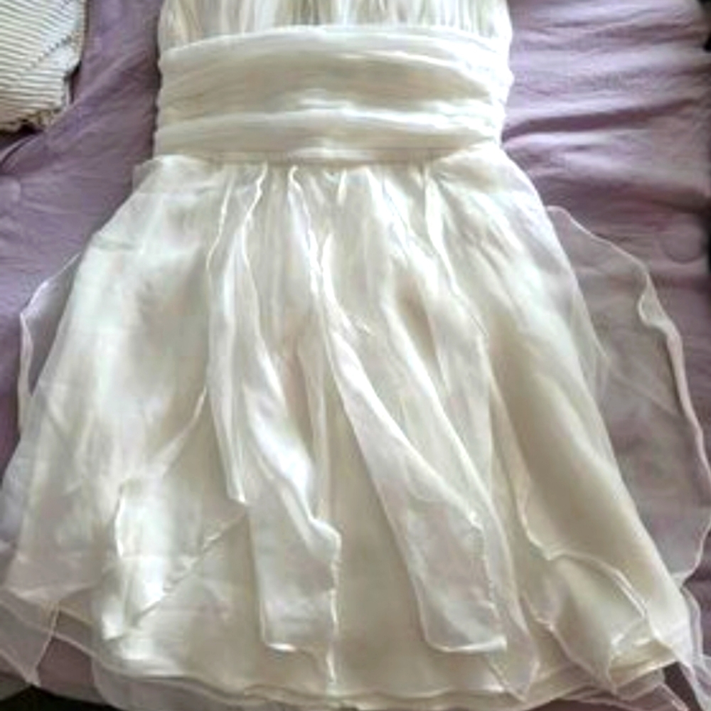 What strapless sheer dress size Small
